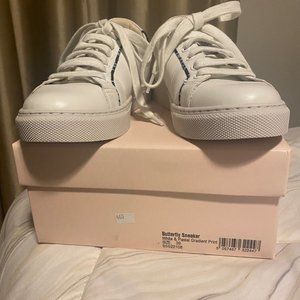 Sophia Webster Butterfly Sneaker White & Pastel Gradient Print Size 39